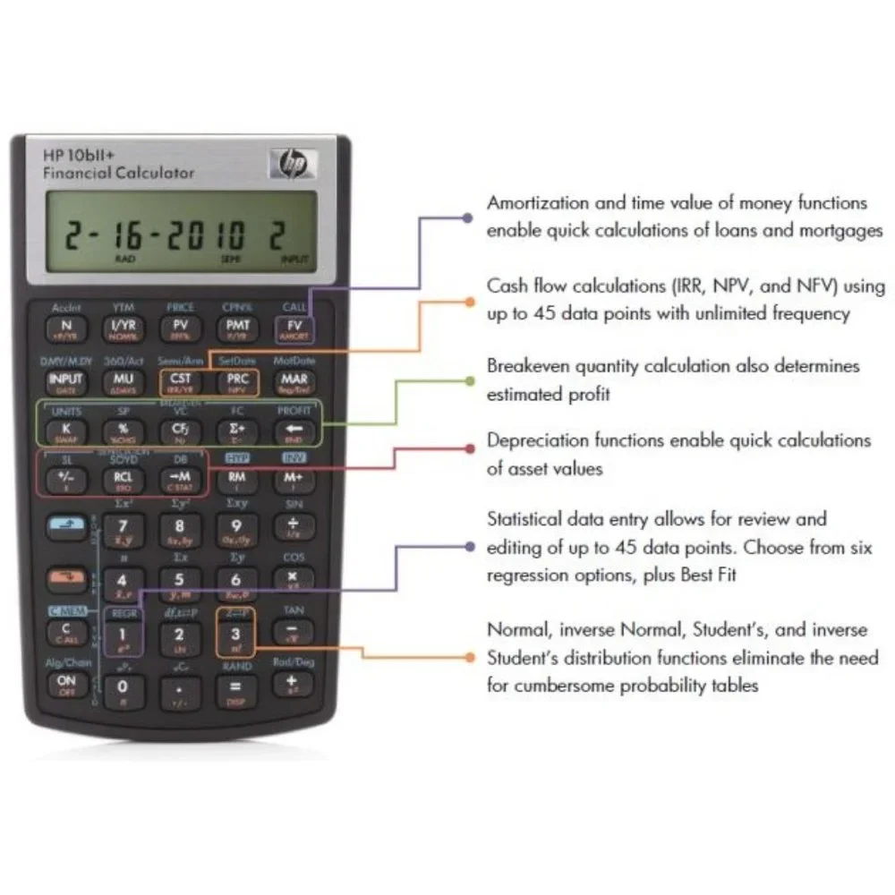 HP 10bII+ Financial Calculator